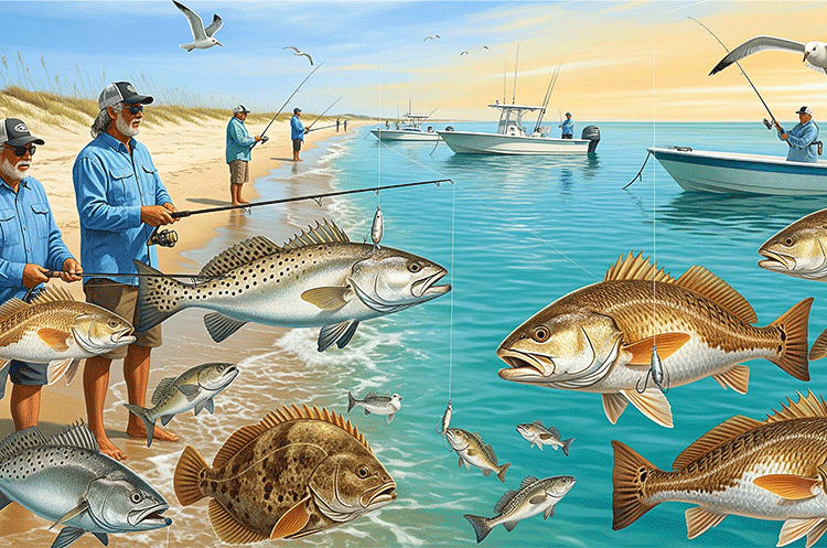 Fishing Calendar What s Biting Each Month On Topsail Island Seasonal 