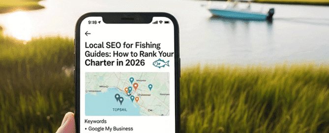 Local SEO for fishing guides digital marketing concept