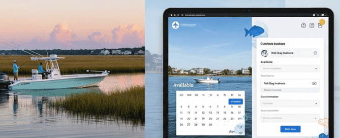 Custom WordPress booking system for fishing charters dashboard