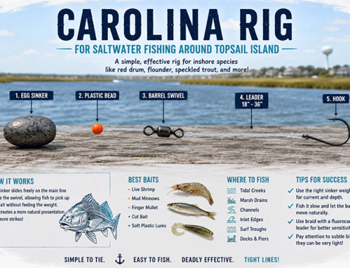 Carolina Rig for Saltwater Fishing Around Topsail Island