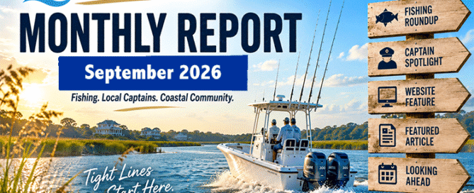 Topsail.Fish Monthly Report for September 2026 featuring summer fishing around Topsail Island